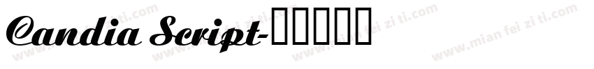 Candia Script字体转换
